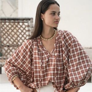 Daughters of India | Poet Blouse | Red Clay